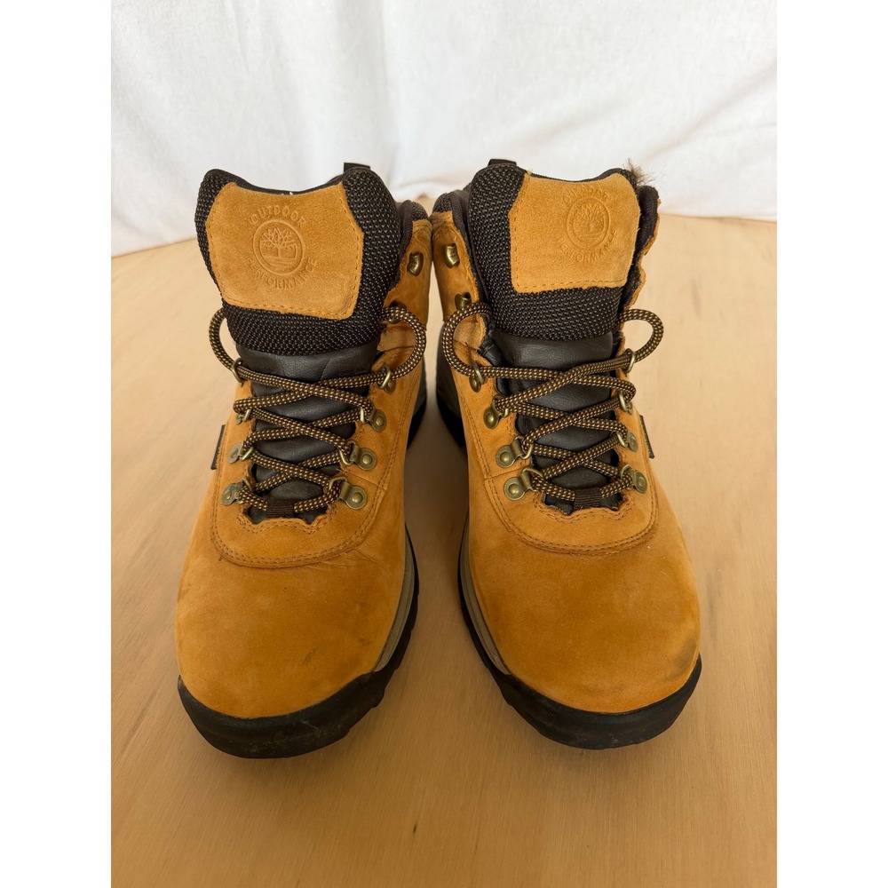 Timberland White Ledge Waterproof Hiking Boots Mens 9.5W Wheat Brown 14176